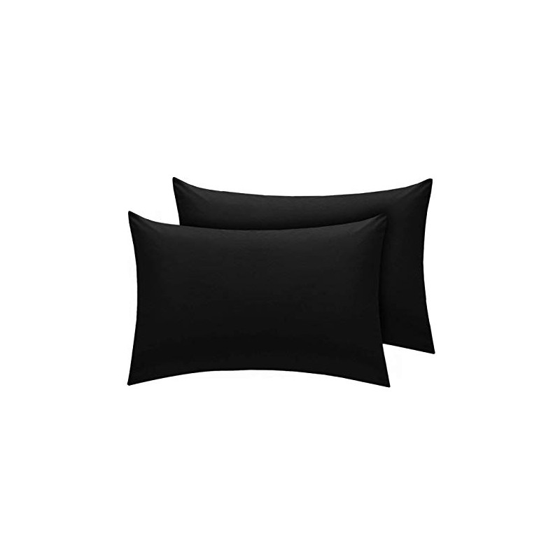 Comfy Nights Pollycotton Pair Of Pillow cases - Black