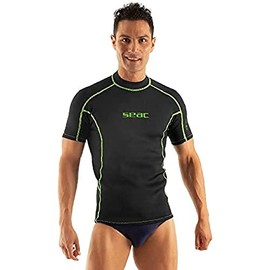 SEAC Fit Short, 2 mm Neoprene Short Sleeved Shirt Ideal as a Scuba Diving Undervest or Rash Guard for Swimming and Surf