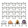20Pcs Silver Crystal Ball Stand for Displaying Crystal Glass and