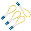 GwliUni 4 PCS Single Mode Loopback Plug Tester LC-UPC Fiber