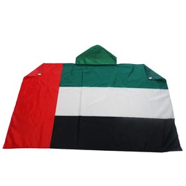 AZ FLAG - Arabic Emirats Flag - 5ft x 3ft - Emirati Cape 100% Polyester with Integrated Sleeves - High Quality - 80g