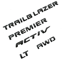 5Pcs Rear Emblems Car Badge Logo Nameplate Compatible with 2021-2026 Chevy Trailblazer Emblems New 42764658 (Matte Black)