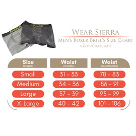 Sierra Men's 2 Pack Soft Rayon Derived Bamboo Charcoal Fiber Boxer Briefs Breathable Underwear (X-Large)