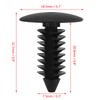 Door Trim Clip 100Pcs A16 Universal Car Bumper Fender Bumper