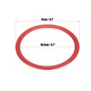 X AUTOHAUX Red Car Steering Wheel Ring Trim Cover Decoration
