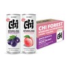 CHI FOREST Sparkling Water Beverage, Peach & Grape drinks, Zero