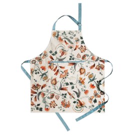 Maison d' Hermine Apron 100% Cotton 1 Piece Adjustable Neck Strap Easter Apron with Center Pocket & Long Ties for BBQ, Women, Men, Chef & Wedding, Dalida - Spring/Summer (70 cm x 85 cm)