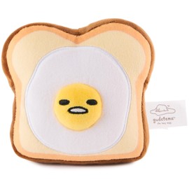 GUND Sanrio Gudetama The Lazy Egg Stuffed Animal, Gudetama Egg Toast Plush Toy for Ages 1 and Up, 5”