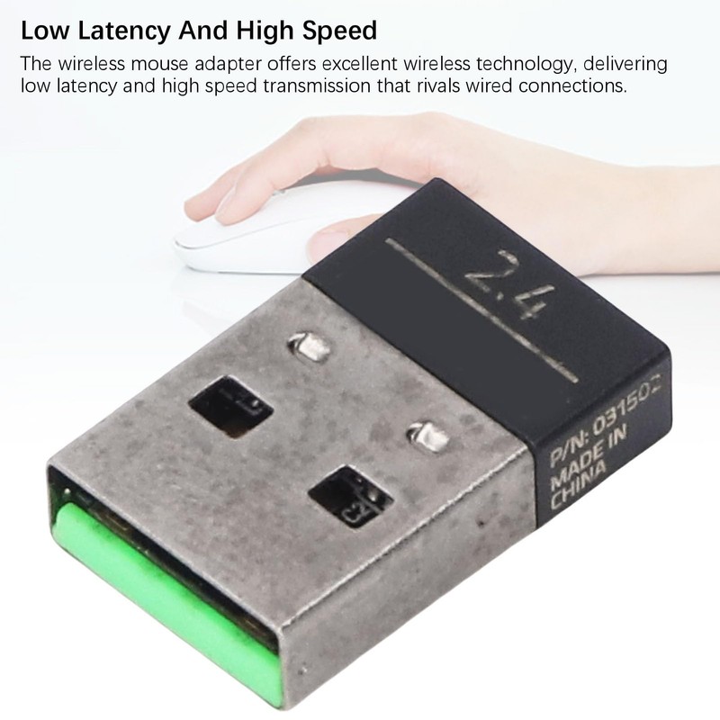 Generic USB Receiver Adapter, Low Latency High Speed 2.4G Wireless