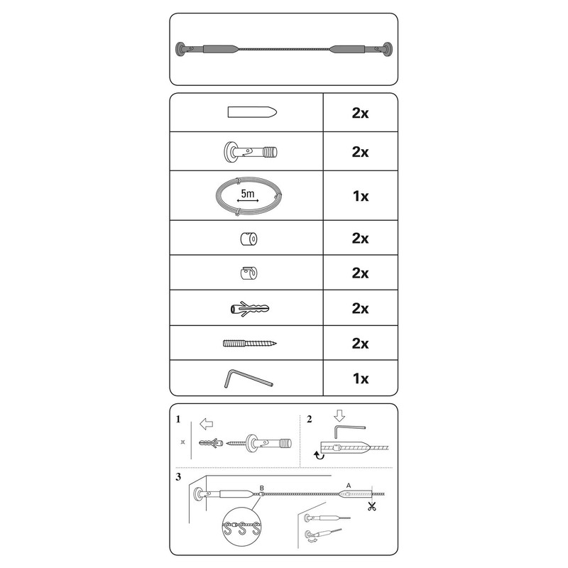 Gardinia rope tension yarn, Race chrome 500