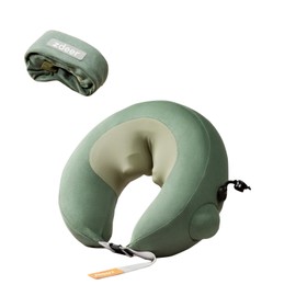 ZDEER Inflatable Neck Massager with 3D Vibration Massage Heads – Portable U-Shaped Air Pillow for Neck, Shoulder, Back & Leg Relaxation – USB-C Rechargeable, Foldable, Travel & Home Use