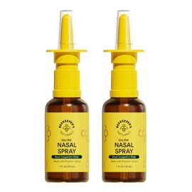 Beekeeper's Naturals Nasal Spray for Adults with Propolis, Xylitol & Saline, Clears Nasal Congestion, Moisturizes Sinus Canal, & Decongest Sinus Cavities, 1 fl oz(Pack of 2)