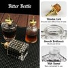Bitters Bottle Set of 3, Glass Dasher Bottle, Decorative Professional
