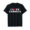 I Love Carmela Matching Girlfriend & Boyfriend Carmela Name T-Shirt