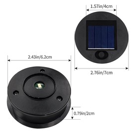 Replacement Solar Panels, Perfect for Outdoor Lantern Lights, Garden Accessories (4 Pieces Diameter Top 7cm, Inner 6.2cm)