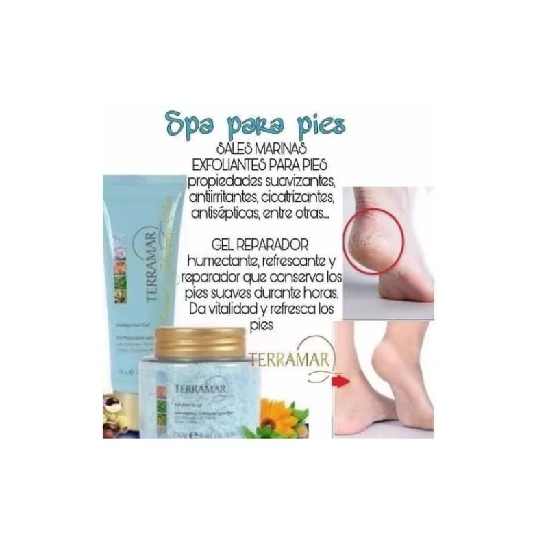 TERRAMAR Kit Spa Exfoliante Para Pies - Sales Y Gel