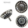 RSYHVG 2PCS Sink Strainer Plug,Kitchen Sink Stainless Steel Thicken Strainer