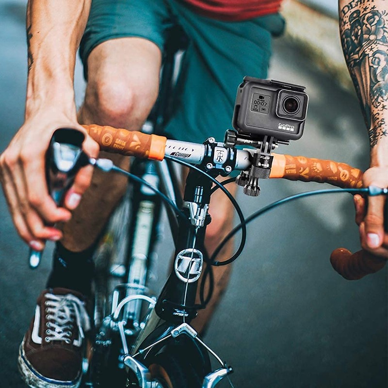 HSU Handlebar Seatpost Camera Holder 360° Rotation Gopro Handle Aluminum