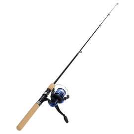 VILTAGE Fishing Rod Set (Compact Rod Spinning Reel) Rod Total Length 39.4 inches (100 cm) with Line (Blue) with Rod Case