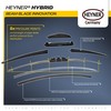 HEYNER® Windscreen Wiper Set with Rear Windscreen Wiper Suitable for