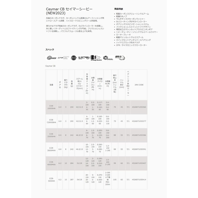 Zenith Okuma Ceymar CCB-2500SHA