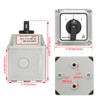 Heschen Universal Locking Cam Selector Switch, SZW26-20-123.3D-BX, 660V 20A, ON-OFF
