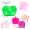Veraly Duo Cepillo Exfoliante Facial Silicona Tapete Limpia Brocha