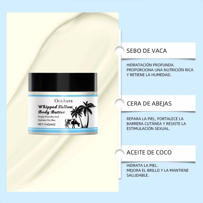 Crema Hidratante Corporal De Sebo, Anti-arrugas Y Apretada