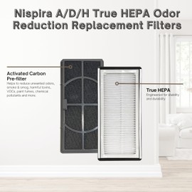 Nispira A/D/H HAP9423 HAP9243, HAP9415 Replacement Filters For Filtrete FAP-TT-ADH, Holmes Honeywell HPA060(BWM) Air Purifier. 1 Pack.