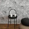 Meihodan Vintage Black White Line Art Lotus Floral Peel and