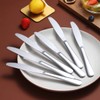 Dinner Knives Set Of 6, Berglander Stainless Steel Shiny Mirror