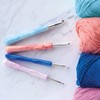 Boye Anodized Aluminum Crochet Hook with Ergonomic Acrylic Handle, 5