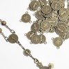 lulucross 50pcs Small Saint Benedict Round Center Medal Catholic Religious
