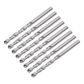QUARKZMAN 8 Pcs 2.5mm C2/K20 Tungsten Carbide Twist Drill Bit Straight Shank Drill Bit Drill Bit for Stainless Steel Aluminum Iron Metal Plastic