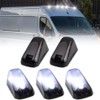 VANKUB 5 PCS Smoked Lens LED Cab Roof Marker Lights