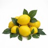 10Pcs Artificial Lemons with Leaves Lifelike Simulation Lemons Realistic Fake