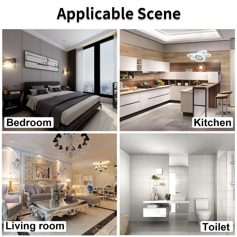 JIMEIDA 2 Pack Socket Glass Black Flush-Mounted Schuko Sockets Protective