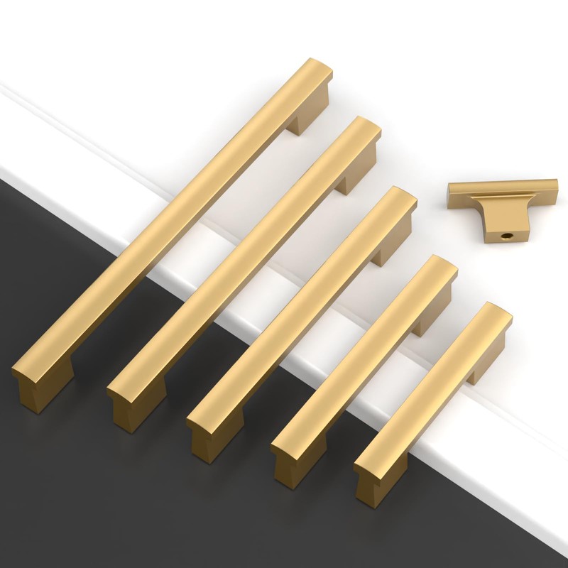 ROMATEE 10 Pack Champagne Bronze Cabinet Knobs 2 Inch (50MM)