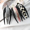 Handmade Celluloid French Design Tortoise Shell Barrettes Side-slide Opening Duck