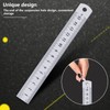 Ruler 15 Cm, Metal Ruler Straight Edge For Cutting Centre