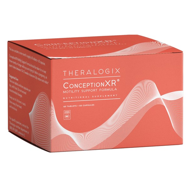 Theralogix ConceptionXR Motility Support Formula - Men's Preconception Vitamins for Fertility Support - Male Fertility Supplements for Sperm Health* - NSF Certified - 60 Tabs + 60 Caps (30-Day Supply)