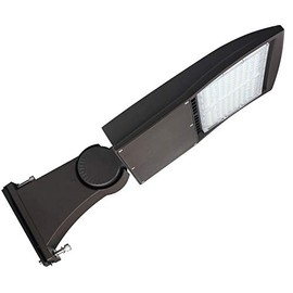 LED Parking Lot Lights 100W, Direct Arms Mount, Surge Protection and Dimmable LED Pole Head Fixtures DLC Premium UL Approved