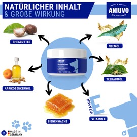 ANIUVO® Paw Balm [100 ml Storage Pack] - Paw Care for Dogs Against Dry and Wound Paws - High-Quality Paw Protection for Your Dog with Beeswax, Shea Butter and Apricot Kernel Oil