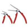 Mayouko 6"&8" Kiwi Bent Head Needle-Nose Pliers, Angled Head Long
