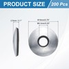 uxcell 200Pcs 1/4" x 3/4" Sealing Washers, Zinc-Plated Carbon Steel