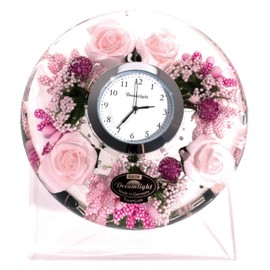 DreamLight Flower Clock/Dream Clock UFO Mini (with Stand) Little Rose Diameter 11.0×H4.0cm (Body) CDD7297CL