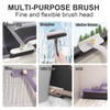 2 Pack Multi-Function Rotating Crevice Cleaning Brush, Hard Bristle Crevice