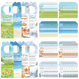100 Pcs Real Estate Door Hangers, 3.15 x 9.25 Inch, Seasons