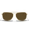 MERRY'S Retro Metal Square Aviator Polarized Sunglasses for Men Women