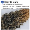 Brown to Honey Boho Hair 4/27# Ombre Synthetic Boho Braids